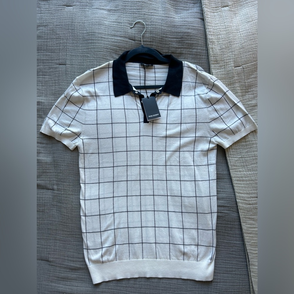 New with tags Ron Dorff men’s tennis polo. Runs small in size